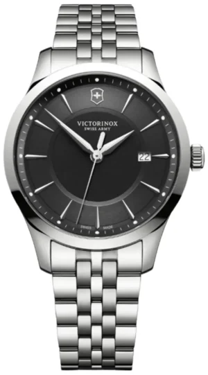 Alliance Quartz Black Dial Steel Men's Watch 241801