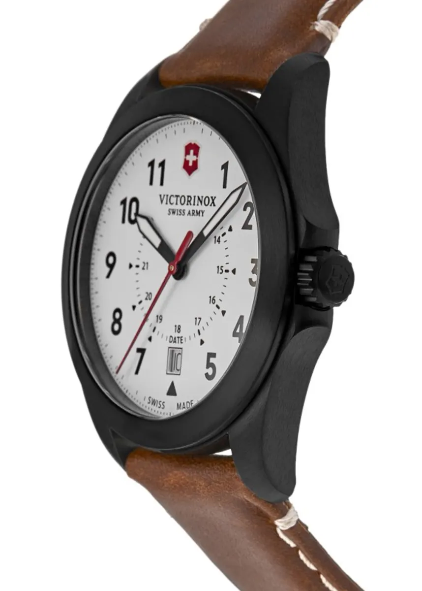 Heritage White Dial Brown Leather Strap Men's Watch 241969 - Image 3