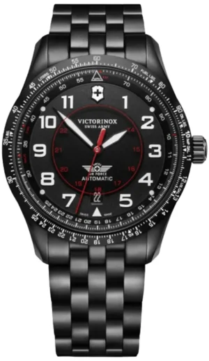 Airboss Automatic Black Steel 42mm Men's Watch 241974