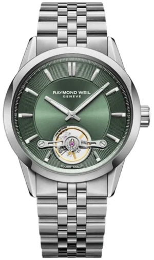 Freelancer Automatic Green Dial Steel Men's Watch 2781-ST-52051