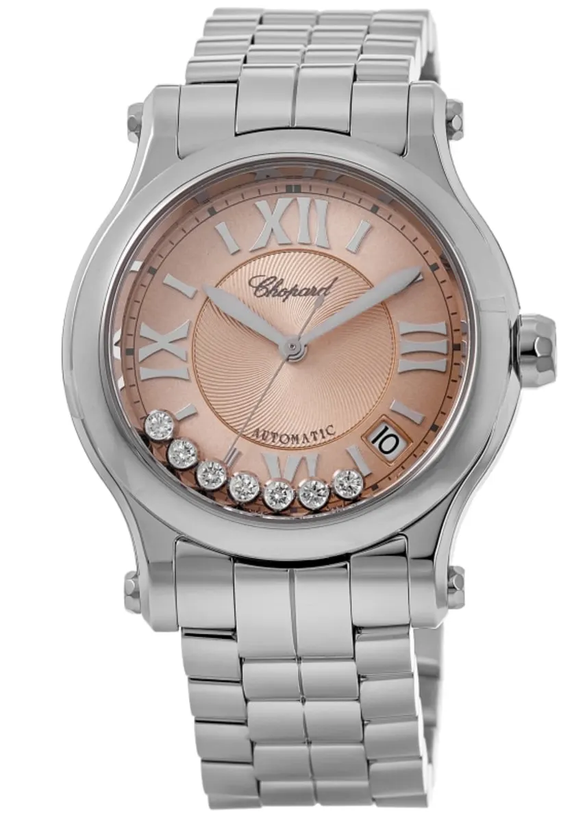 Happy Sport Medium Automatic 36mm Rose Gold Dial Women's Watch 278559-3025
