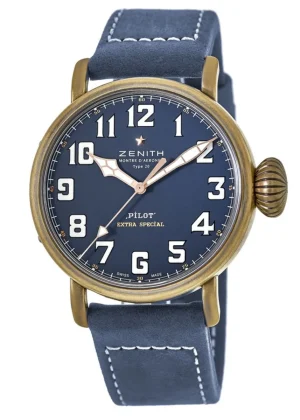Pilot Type 20 Extra Special Blue Dial Leather Strap Men's Watch 29.2430.679/57.C808