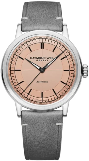 Millesime Automatic Salmon Dial Leather Strap Men's Watch 2925-STC-80001
