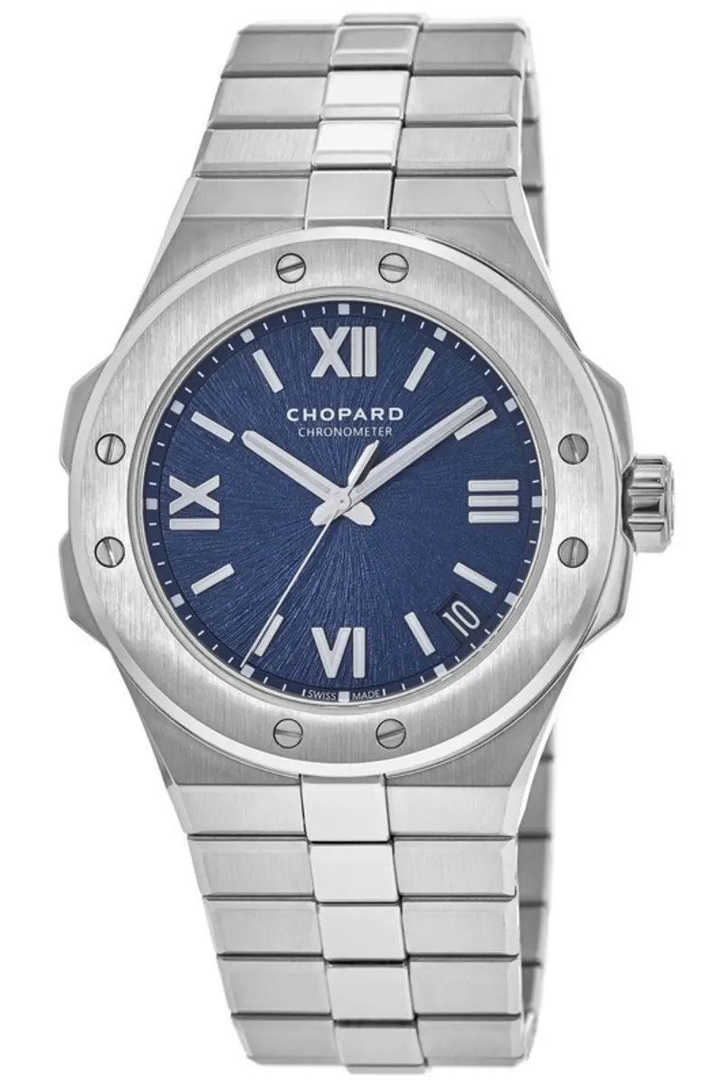 Alpine Eagle Large Blue Dial Stainless Steel Men's Watch 298600-3001