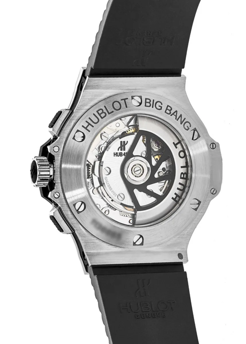 Big Bang 44mm Black Chronograph Ceramic Bezel Rubber Strap Men's Watch 301.SB.131.RX - Image 3