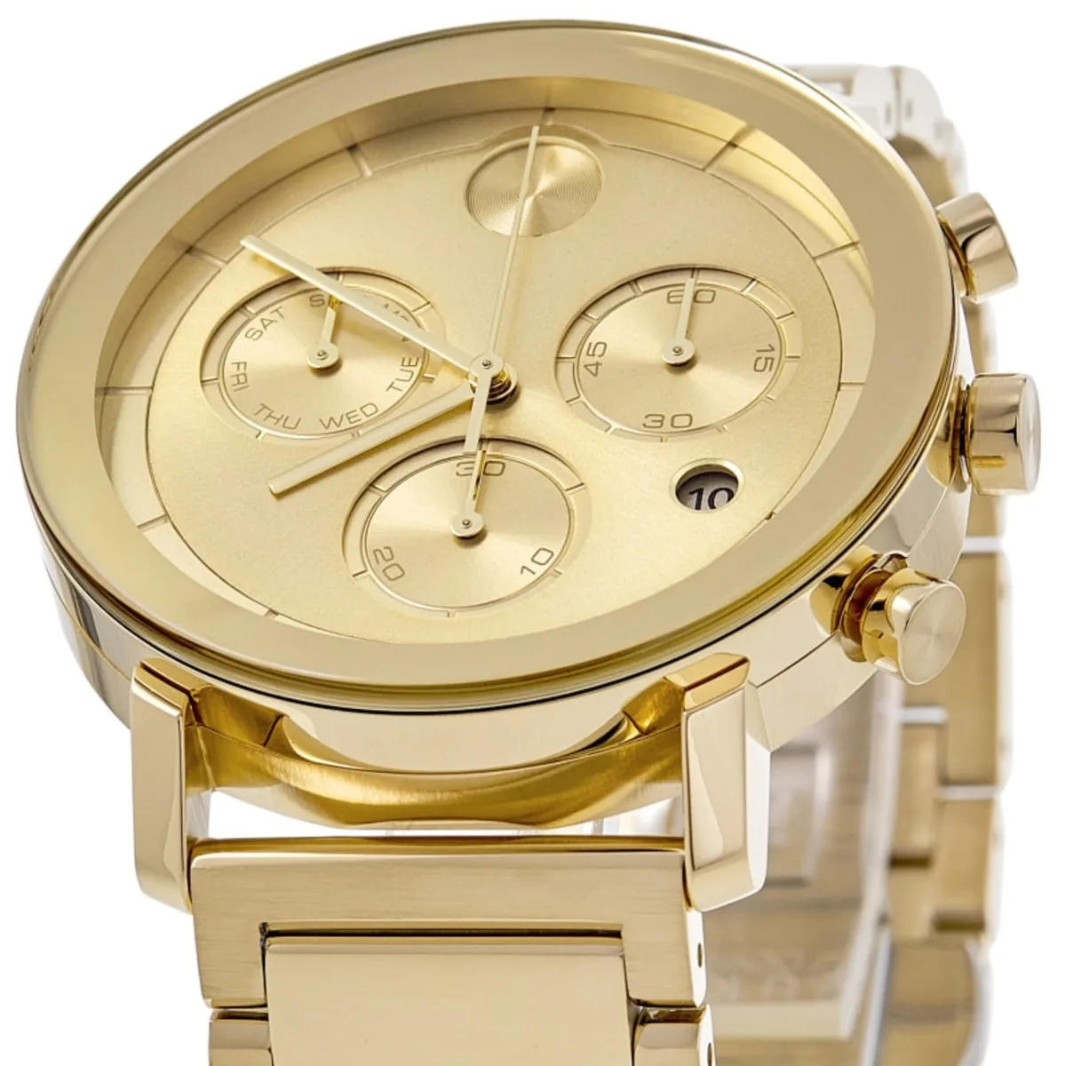 Bold Evolution Quartz Chronograph Champagne Dial Yellow Gold Tone Steel Men's Watch 3600811 - Image 2