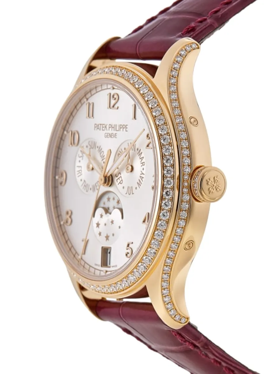 Complications Silver Sunburst Dial 18K Rose Gold Automatic Women's Watch 4947R - Image 3