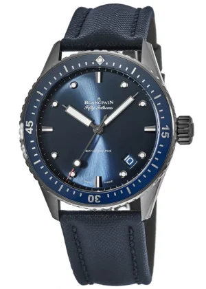 Fifty Fathoms Bathyscaphe Blue Dial Men's Watch 5000-0240-O52A