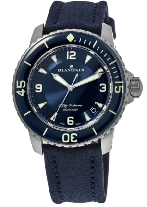 Fifty Fathoms Automatic Blue Dial Titanium Men's Watch 5015-12B40-O52A
