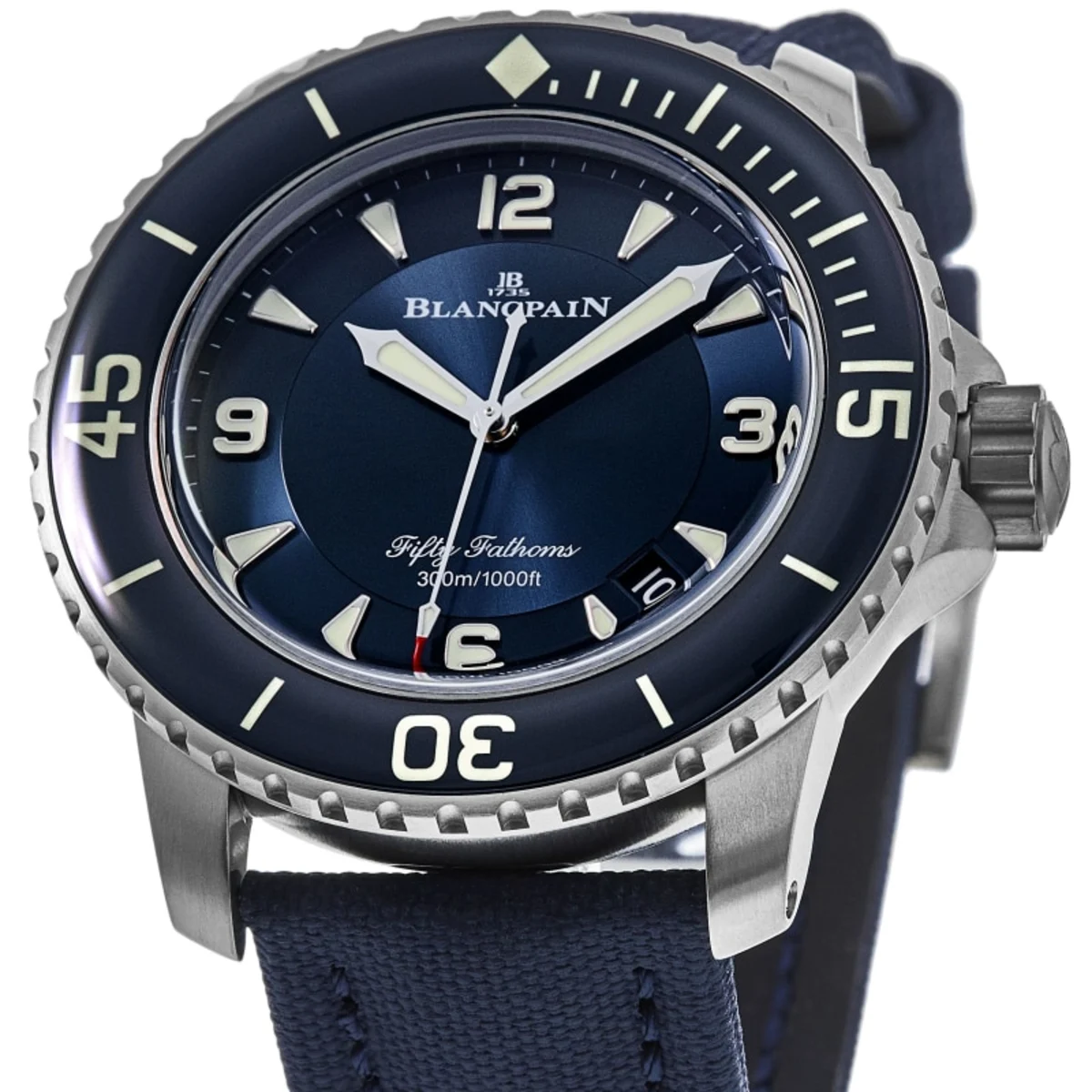 Fifty Fathoms Automatic Blue Dial Titanium Men's Watch 5015-12B40-O52A - Image 2