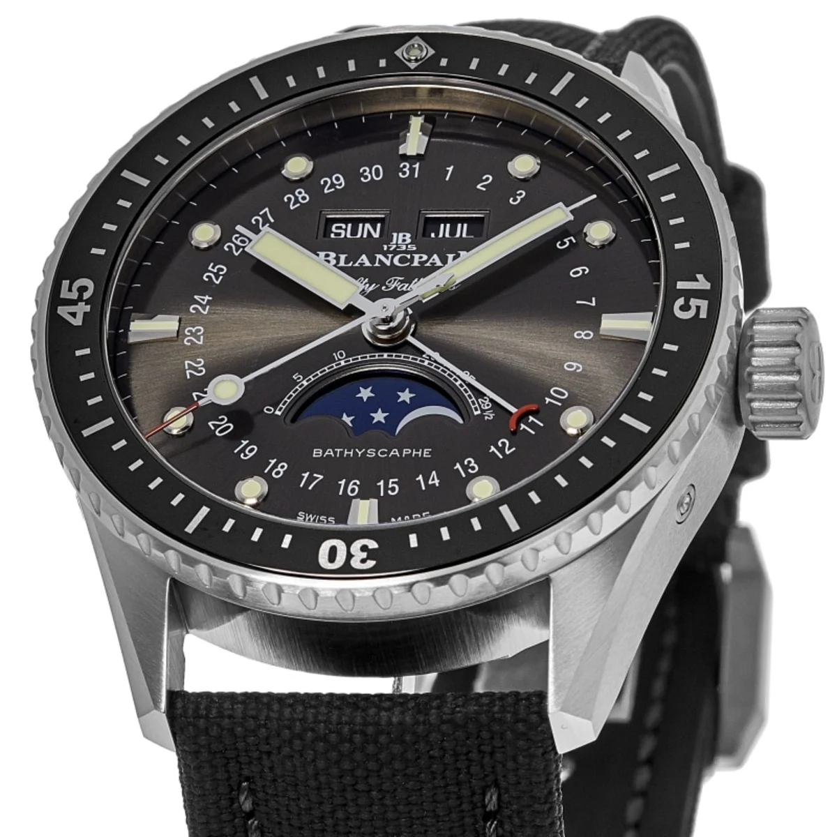 Fifty Fathoms Bathyscaphe Complete Calendar Men's Watch 5054-1110-B52A - Image 2