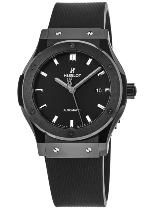 Classic Fusion Automatic Black Magic Ceramic Case Rubber Strap Men's Watch 511.CM.1171.RX