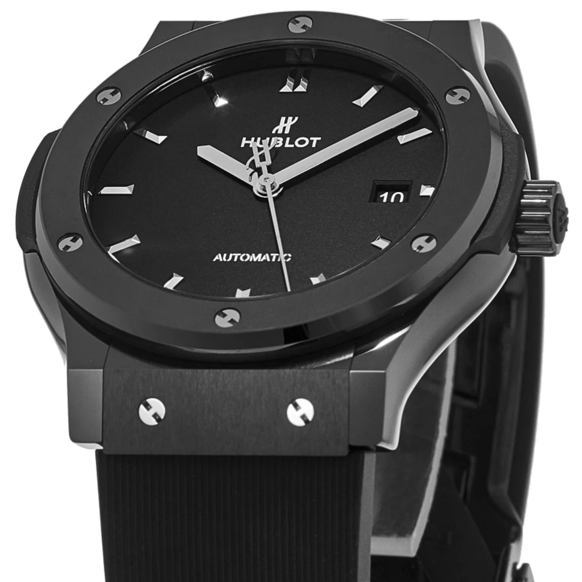 Classic Fusion Automatic Black Magic Ceramic Case Rubber Strap Men's Watch 511.CM.1171.RX - Image 2