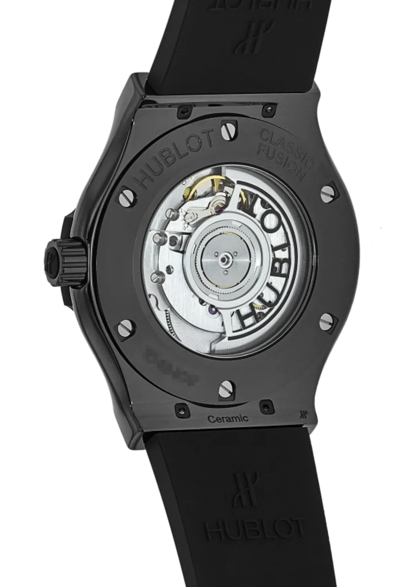 Classic Fusion Automatic Black Magic Ceramic Case Rubber Strap Men's Watch 511.CM.1171.RX - Image 3