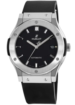 Classic Fusion Automatic 45mm Black Dial Titanium Men's Watch 511.NX.1171.RX