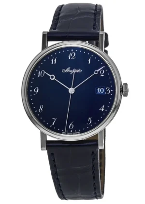 Classique Automatic Blue Dial Blue Leather Strap Men's Watch 5177BB/2Y/9V6