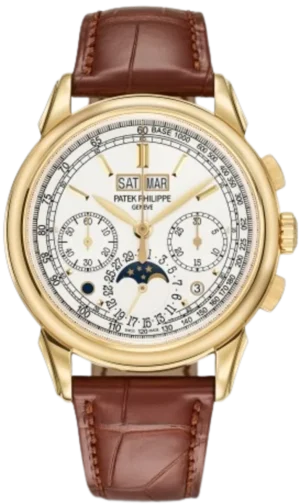 Grand Complications Manual Winding Silver Dial Leather Strap Men's Watch 5270J-001