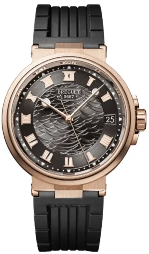 Marine Automatic Grey Dial Rubber Strap Men's Watch 5517BR/G3/5ZU