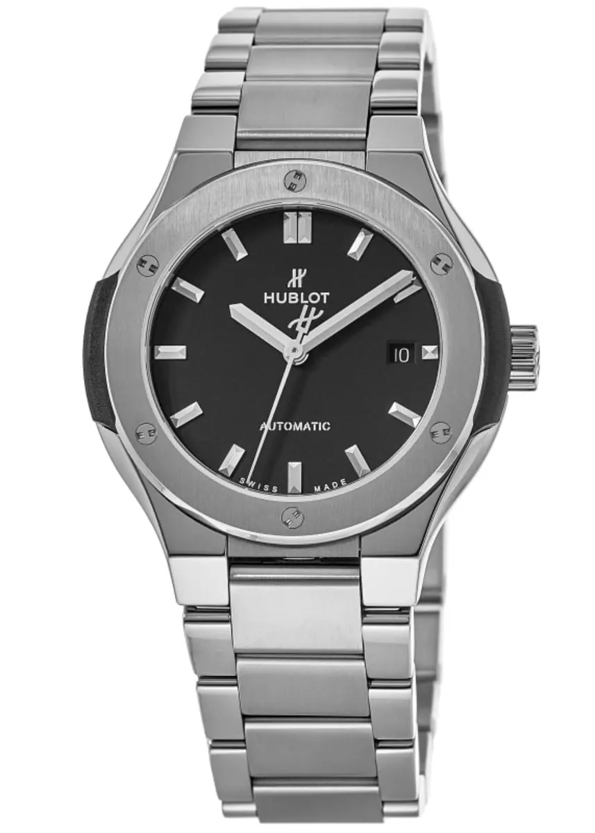 Classic Fusion Automatic 33mm Black Dial Titanium Women's Watch 585.NX.1170.NX