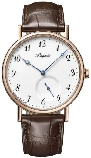 Classique Automatic Rose Gold Brown Leather Men's Watch 7147BR/29/9WU