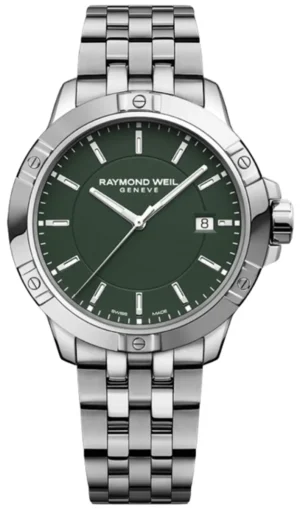 Tango Quartz Green Dial Steel Men's Watch 8160-ST-52041