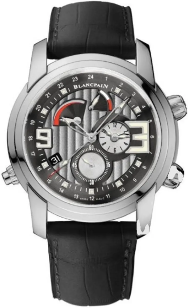 L - Evolution Reveil GMT Grey Dial Leather Strap Men's Watch 8841-1134-53B