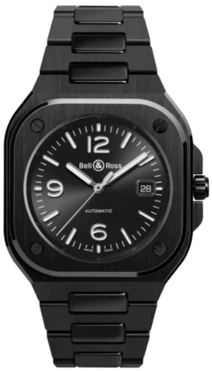 BR 05 Automatic Black Dial Ceramic Men's Watch BR05A-BL-CE/SCE