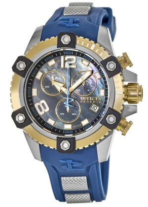 Cruiseline Limited Edition 48mm Black Chronograph Dial Swiss Quartz Men's Watch Cruiseline 16