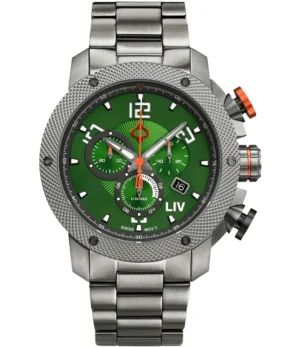 Genesis GX1 Python Green Stainless Steel Swiss Men's Watch GX1GS