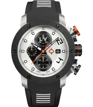 Genesis GX-AC Swiss Panda Silicone Strap Swiss Men's Watch GXACPR