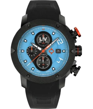 Genesis GX-AC T.J. Blue Silicone Strap Swiss Men's Watch GXACTJR