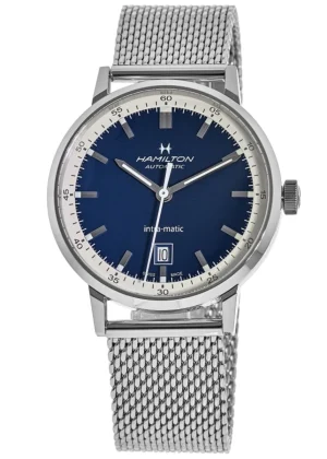American Classic INTRA-MATIC AUTO Blue Dial Steel Men's Watch H38425140