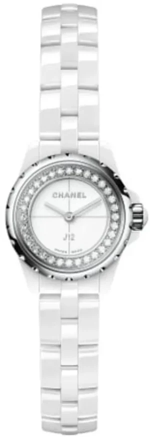 J12 XS White Dial Diamond Ceramic Strap Women's Watch H5237