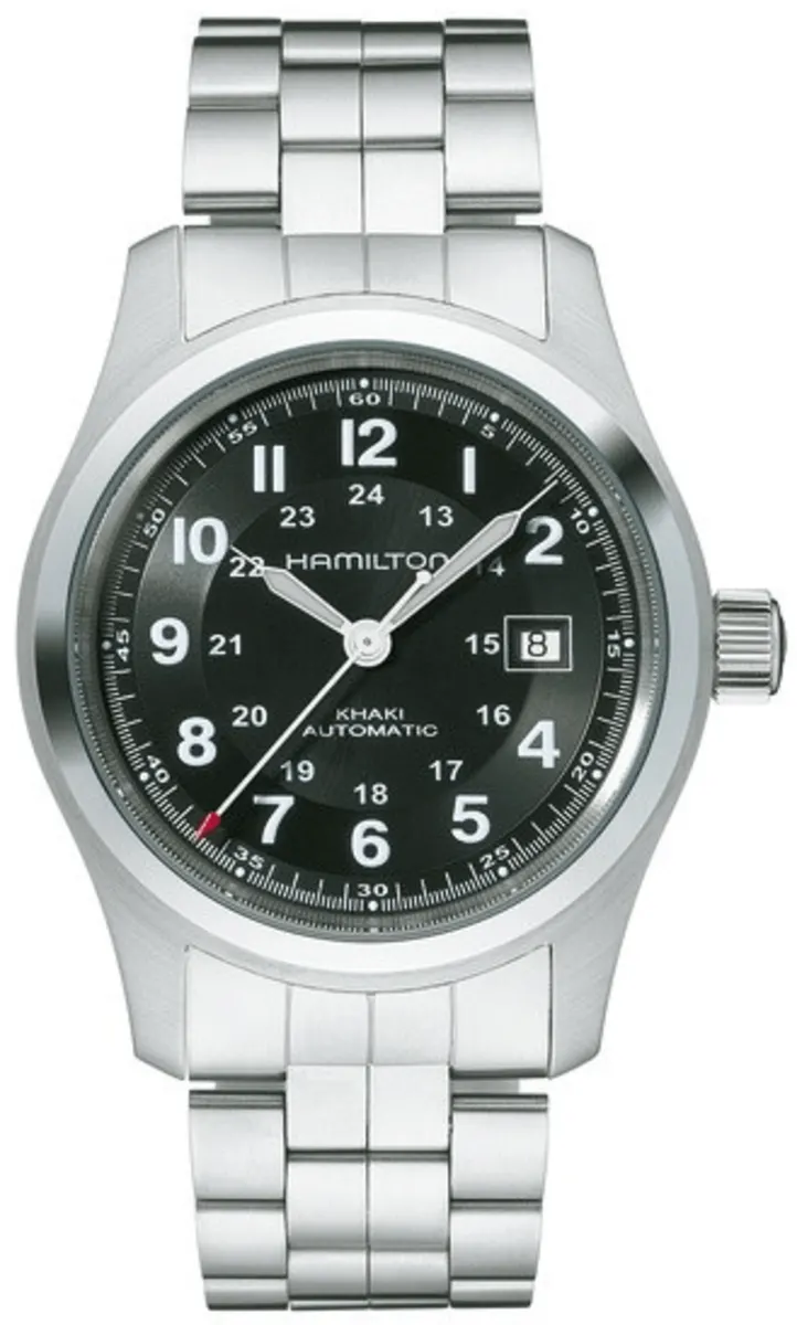 Khaki Field Auto 42MM Black Dial Steel Men's Watch H70515137
