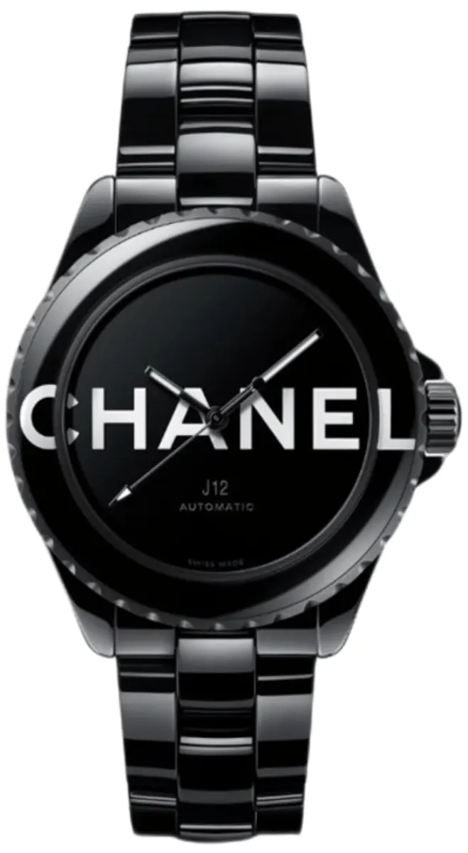 J12 Wanted De Chanel Limited Edition Automatic Black Dial Ceramic Women's Watch H7418