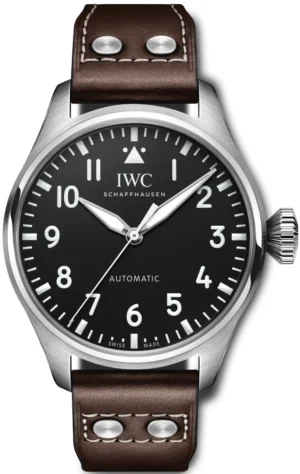 Pilot's Big Pilot Black Dial Leather Strap Men's Watch IW329301