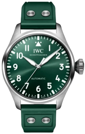 Pilot's Big Pilot Automatic Green Dial Rubber Strap Men's Watch IW329306