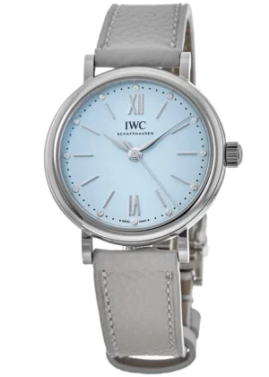 Portofino Automatic Blue Dial Leather Strap Women's Watch IW357416
