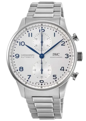 Portugieser Automatic Chronograph Silver Dial Steel Men's Watch IW371617