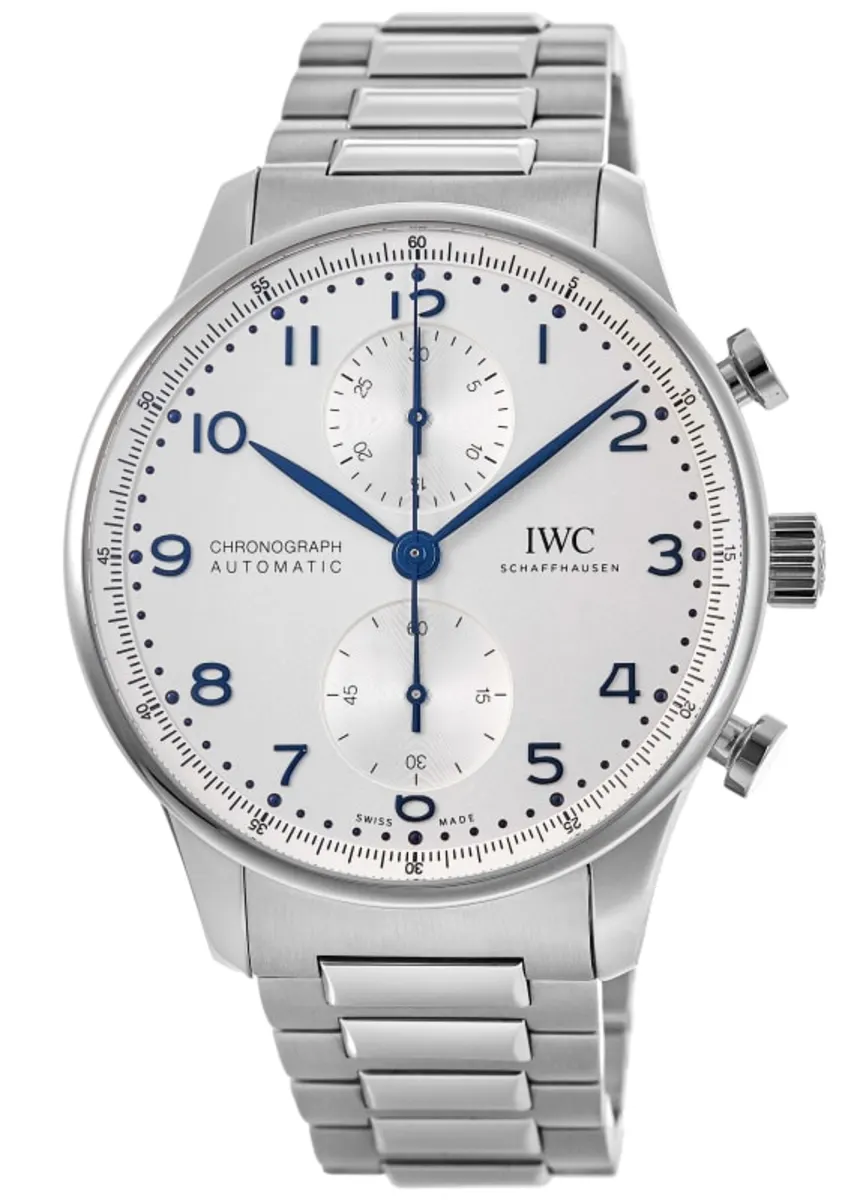 Portugieser Automatic Chronograph Silver Dial Steel Men's Watch IW371617