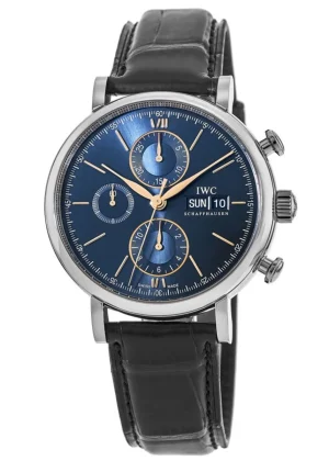 Portofino Chronograph Automatic Blue Dial Men's Watch IW391036