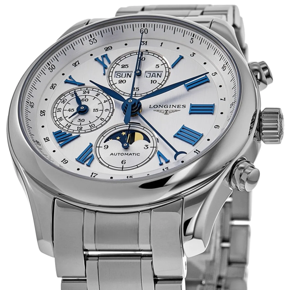 Master Complications Automatic Chronograph Silver Dial Steel Men's Watch L2.773.4.71.6 - Image 2