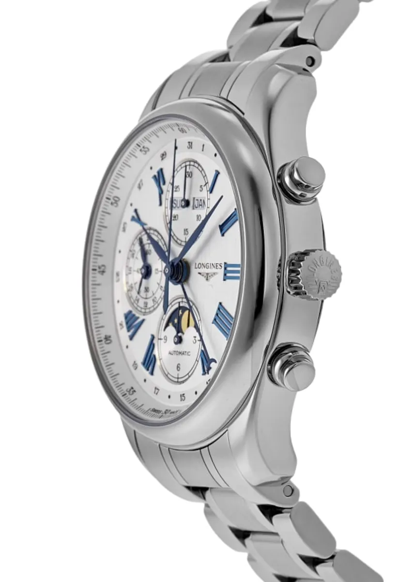 Master Complications Automatic Chronograph Silver Dial Steel Men's Watch L2.773.4.71.6 - Image 3