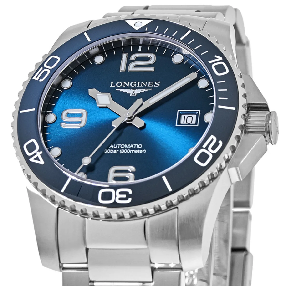 HydroConquest Automatic Blue Ceramic 41mm Steel Men's Watch L3.781.4.96.6 - Image 2