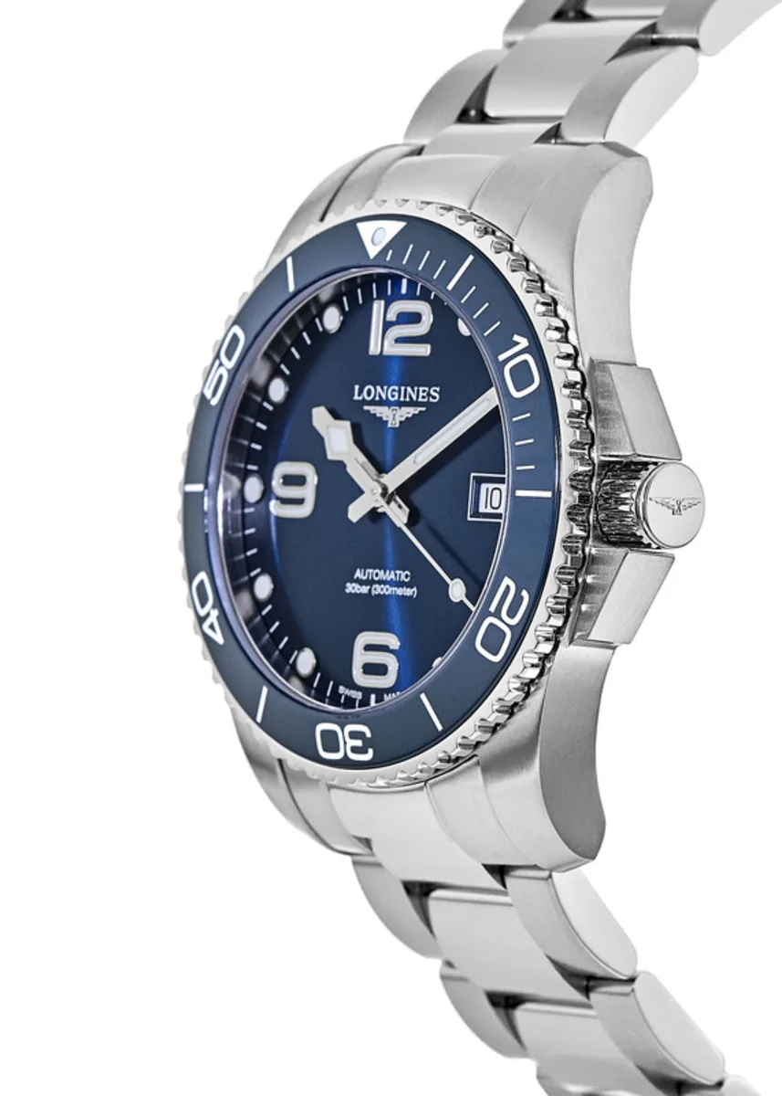 HydroConquest Automatic Blue Ceramic 41mm Steel Men's Watch L3.781.4.96.6 - Image 3