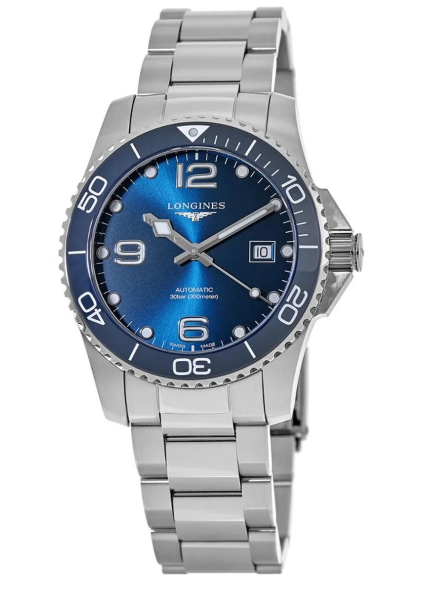 HydroConquest Automatic Blue Ceramic 41mm Steel Men's Watch L3.781.4.96.6