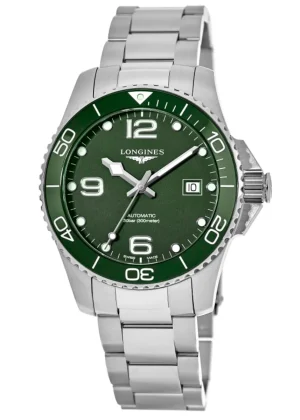 HydroConquest Automatic Green Dial Steel Men's Watch L3.782.4.06.6