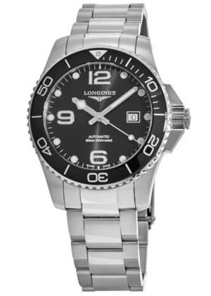 HydroConquest Automatic Black Dial Ceramic Bezel Steel Men's Watch L3.782.4.56.6