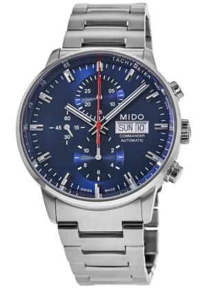 Commander Chronograph Blue Dial Steel Men's Watch M016.414.11.041.00
