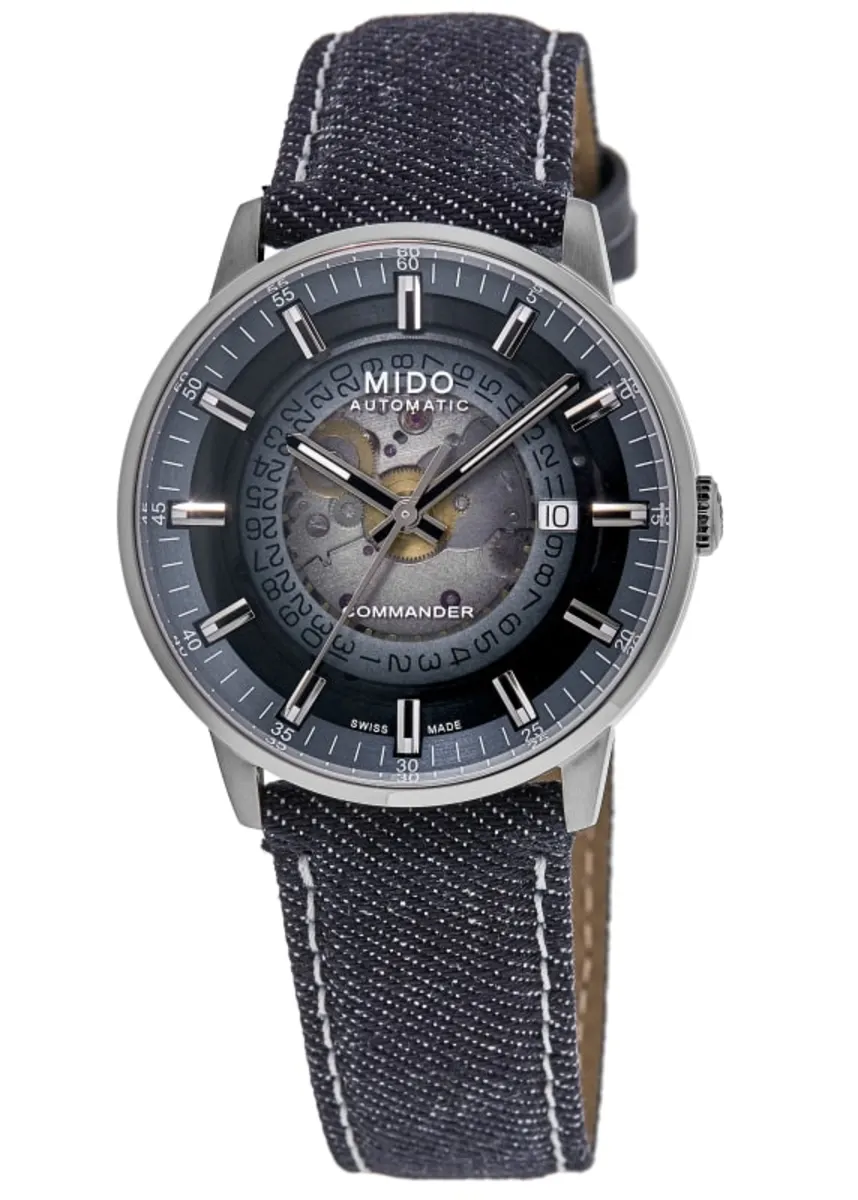 Commander Gradient Blue Dial Fabric Strap Men's Watch M021.407.18.411.00